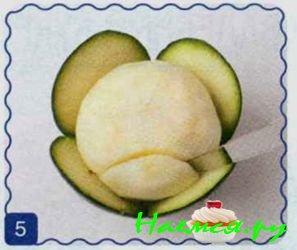 Розы из цукини