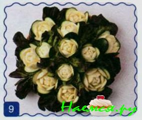 Розы из цукини