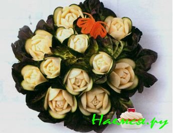Розы из цукини