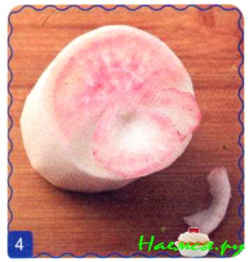 Фиалки из дайкона