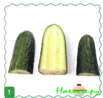 Заяц из огурца
