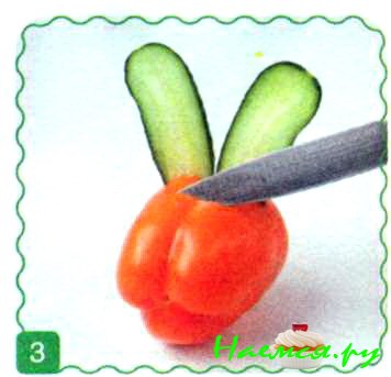 Заяц из перца