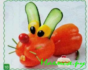Заяц из перца