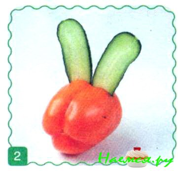 Заяц из перца