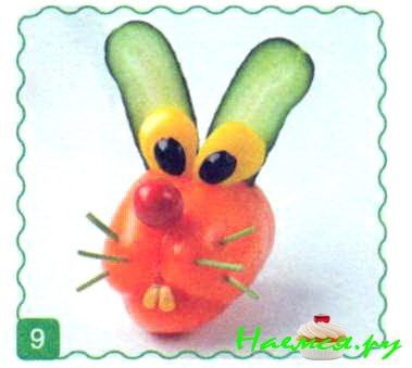 Заяц из перца