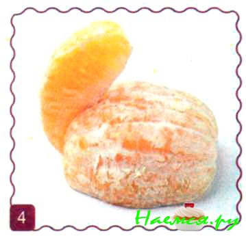 Белочка из апельсина