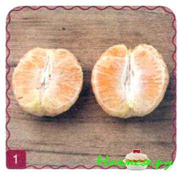 Белочка из апельсина