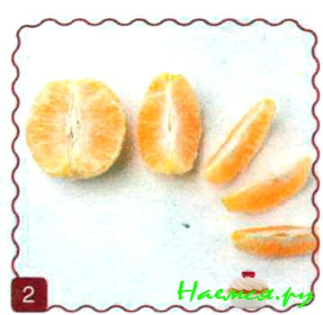 Белочка из апельсина