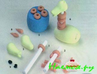 Жираф из мастики