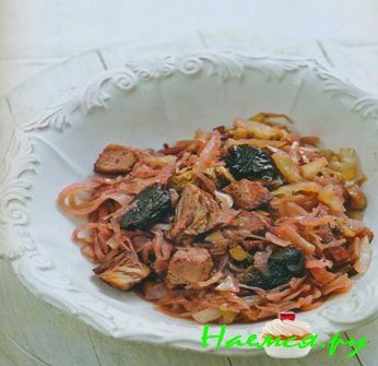 Бигос старопольский. Квашеная капуста с мясом и копченостями в мультиварке