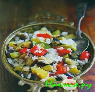 Рис с овощами в мультиварке