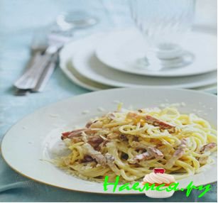 Спагетти карбонара в мультиварке