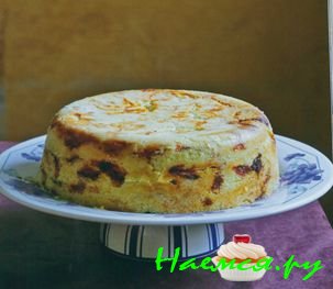 Насыпной яблочный пирог в мультиварке