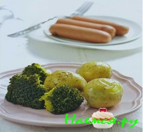 Картофель с капустой на пару в мультиварке