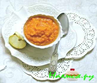 Яблочно-тыквенное пюре в мультиварке
