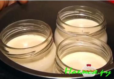 Йогурт в мультиварке, приготовленный в отдельных баночках