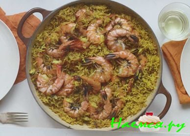 ПИЛАВ С КРЕВЕТКАМИ