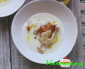 ФАСОЛЕВЫЙ СУП С ТИГРОВЫМИ КРЕВЕТКАМИ