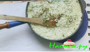 РИЗОТТО С ЧЕРЕМШОЙ И ПЕТРУШКОЙ