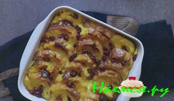 СЛИВОЧНЫЙ ПУДИНГ ИЗ БАГЕТА