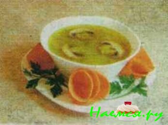 Простой суп из шампиньонов