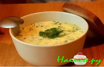 Гречневый суп с куриным филе и плавленым сырком