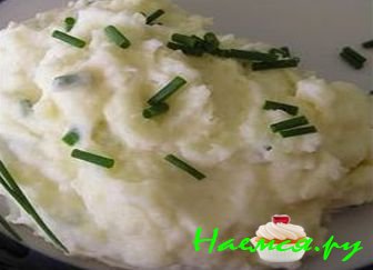 Картофельное пюре с зеленым луком