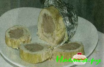 Куриный рулет с языком