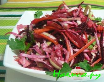 Салат «Цветной» из овощей