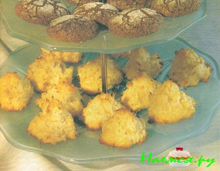 Кокосовое печенье со сгущенкой