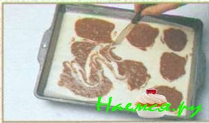 Мраморные шоколадные пирожные