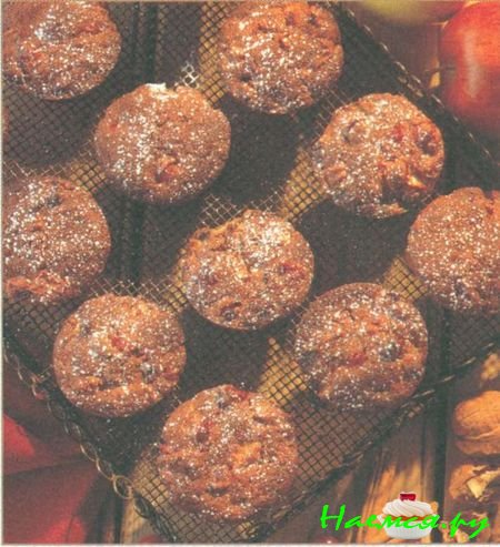 Яблочно-клюквенные кексы