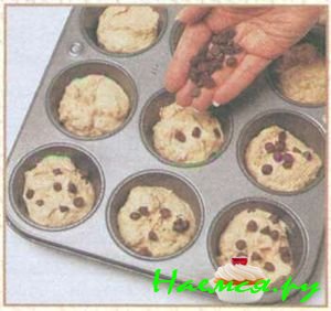 Кексы с шоколадной крошкой