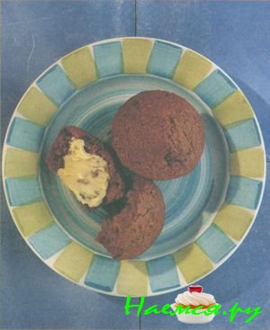 Булочки с изюмом и отрубями