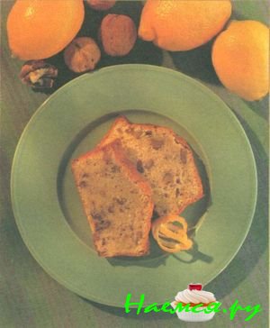 Лимонно-ореховый хлеб к чаю