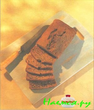 Бананово-ореховый хлеб из цельнозерновой муки