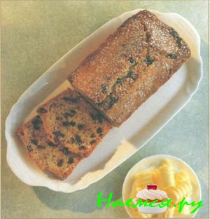 Хлеб с грецкими орехами и шоколадной крошкой