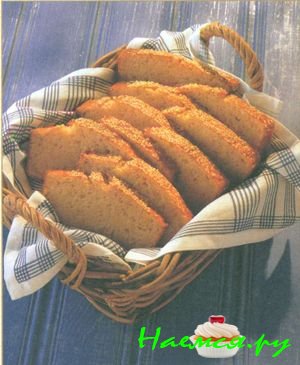 Сладкий хлеб с кунжутом