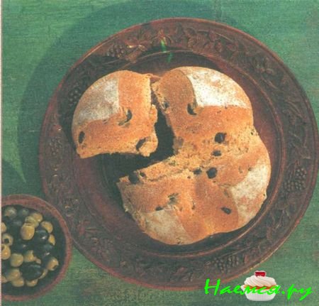 Хлеб с оливками