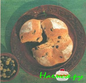 Хлеб с оливками