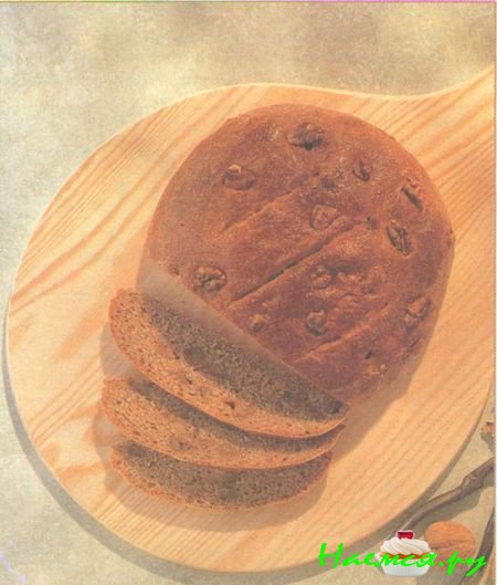 Хлеб с грецкими орехами