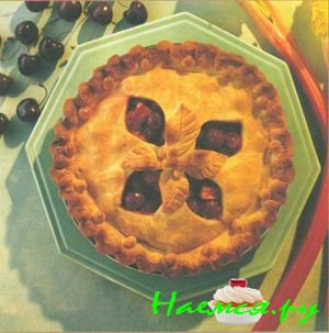 Вишнево-ревеневый пирог