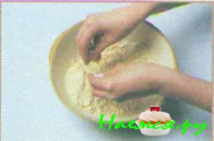 Яблочно-клюквенный сетчатый пирог