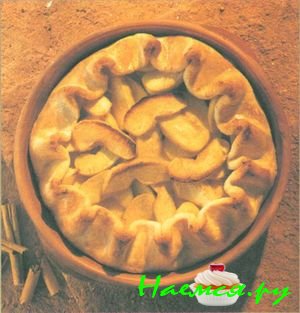 Открытый яблочный пирог