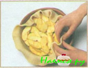 Открытый яблочный пирог