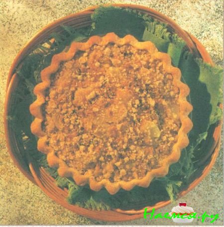 Яблочно-грушевый тертый пирог