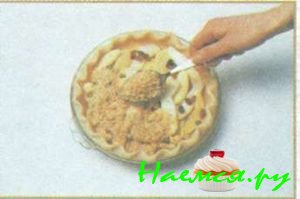 Яблочно-грушевый тертый пирог