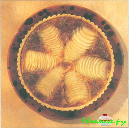 Шоколадный грушевый пирог