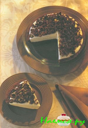 Пирог «Белое на черном»