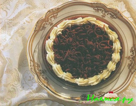 Шоколадный сырный пирог